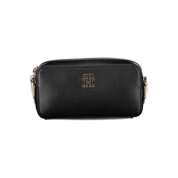 Tommy Hilfiger Black Polyurethane Women Women's Handbag